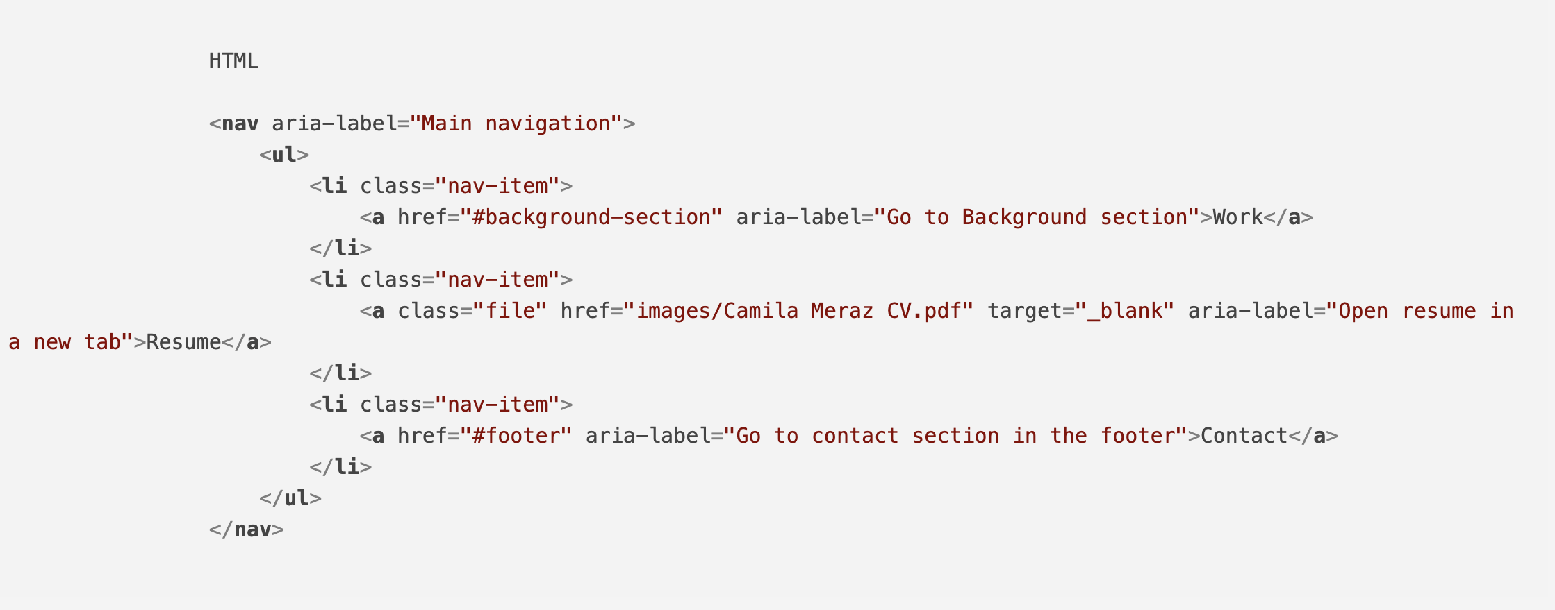 Project section image